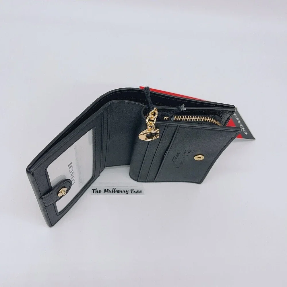 Coach C7446 Disney Mickey Mouse X Keith Haring Snap Zip Wallet NWT Org $198 - Picture 5 of 11